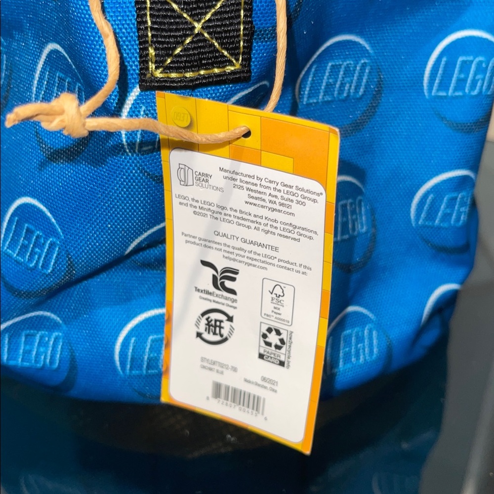LEGO Building Bricks Travel Storage Cinch Bucket Carry Tote Toy Organizer NWT - Picture 2 of 5